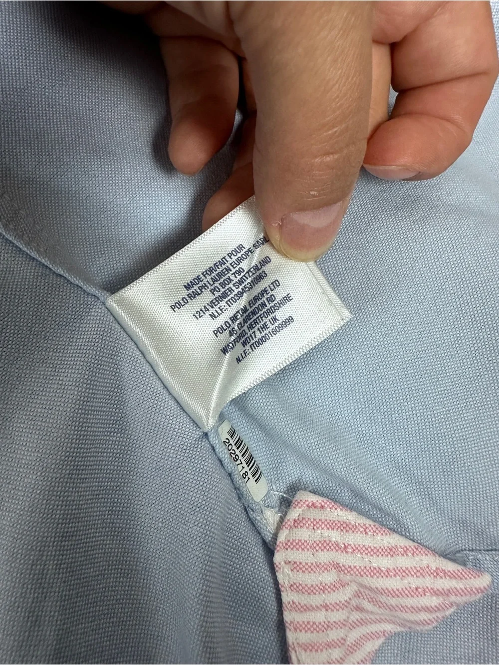 Ralph Lauren Blue Oxford Button Down Shirt Pony Logo Size 14